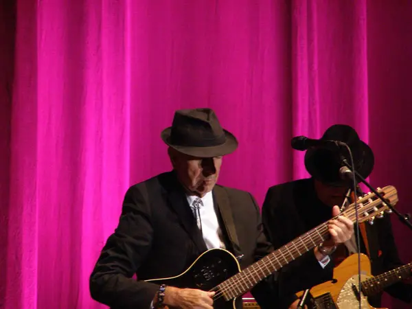 Leonard Cohen Performing Florence 2010 — Stock Photo, Image