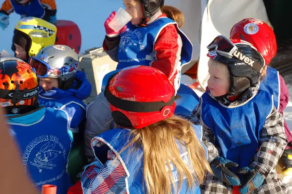 Children Austrian Ski School — Stock Photo, Image