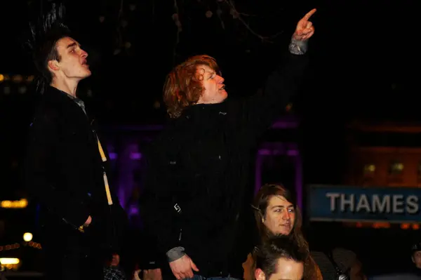 Aralık 2010 Londra Nın Merkezinde Öğrenci Protestosu — Stok fotoğraf