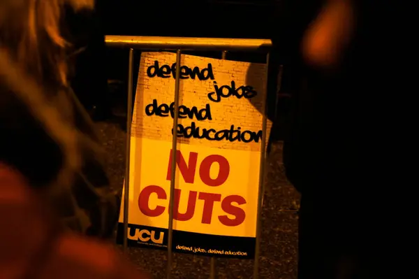 Студенческая Акция Протеста Центре Лондона Декабря 2010 — стоковое фото