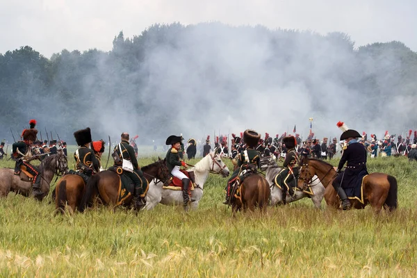 Reenactment Wiederholung Der Napoleonischen Zeit — Stockfoto