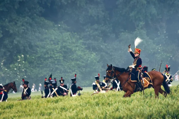 Reenactment Wiederholung Der Napoleonischen Zeit — Stockfoto