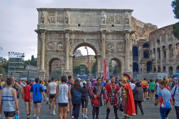 Widok Rzymu Maraton — Zdjęcie stockowe