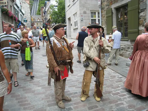 Caçadores Cidade Velha Quebec — Fotografia de Stock
