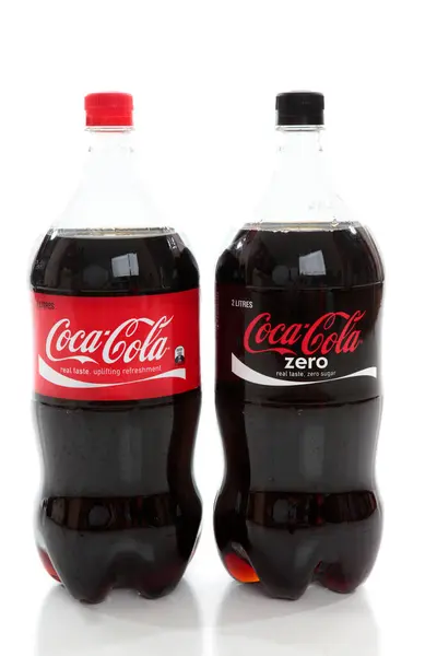 Lahvičky Limonády Coca Cola — Stock fotografie
