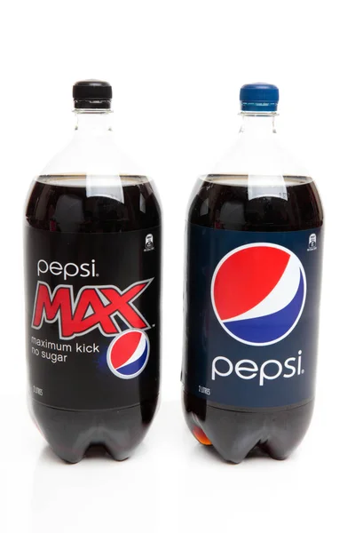 Lahvičky Pepsi Dietní Pepsi Max — Stock fotografie