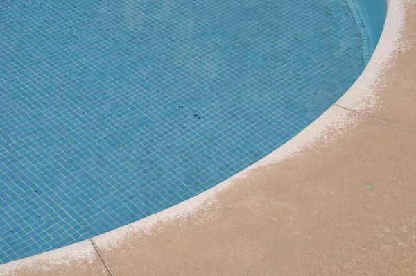 Zwembad Met Blauw Water Van Dichtbij Uitzicht — Stockfoto