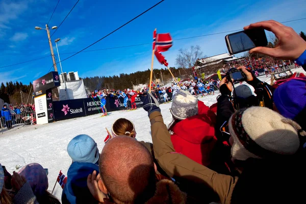 Campeonato Mundial Esqui 50Km 2011 Oslo — Fotografia de Stock
