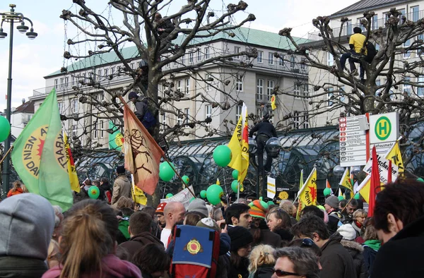 Protester Mot Kärnkraft 2011 — Stockfoto