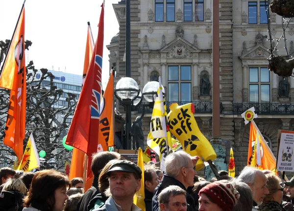 Protesty Przeciwko Energii Jądrowej 2011 — Zdjęcie stockowe