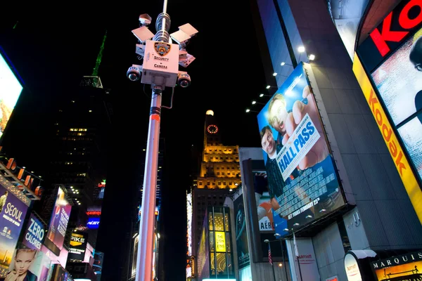 Bezpečnost Time Square Cestovní Místo Pozadí — Stock fotografie