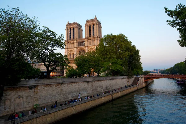 Notre Dame Cattedrale Parigi Francia — Foto Stock