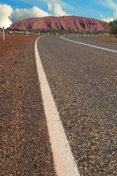 Strada Attraverso Outback Australiano — Foto Stock