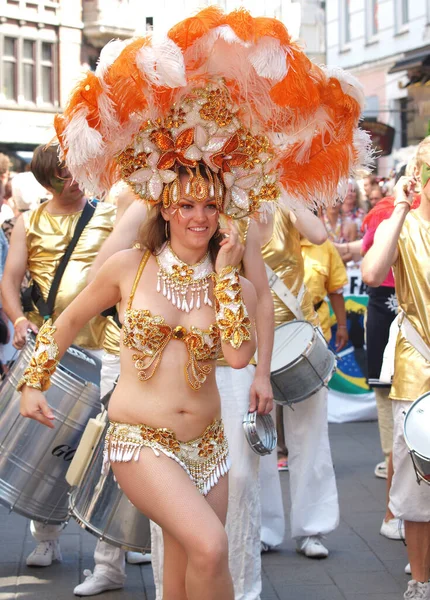 Increíble Carnaval Callejero Concepto Evento Público — Foto de Stock