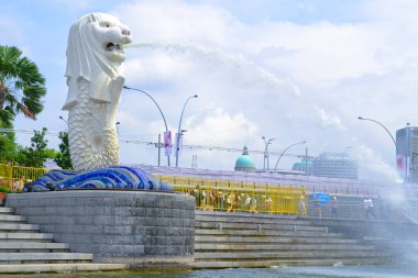 Bangkok, Tayland 'da aslan çeşmesi