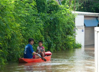 Monsoon season in Ayuttaya, Thailand 2011