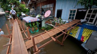 Monsoon season in Ayuttaya, Thailand 2011