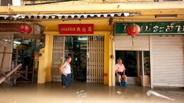 Monsoon season in Ayuttaya, Thailand 2011