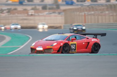 14 Ocak 2012 'de Dubai Autodrome' da 24 Saat Yarış Arabaları
