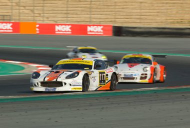 14 Ocak 2012 'de Dubai Autodrome' da 24 Saat Yarış Arabaları