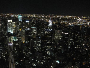 Geceleri New York, hava manzarası