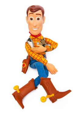 Woody oyuncağı beyazda izole edilmiş 