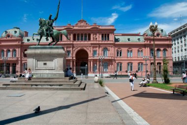 La Casa Rosada manzarası 