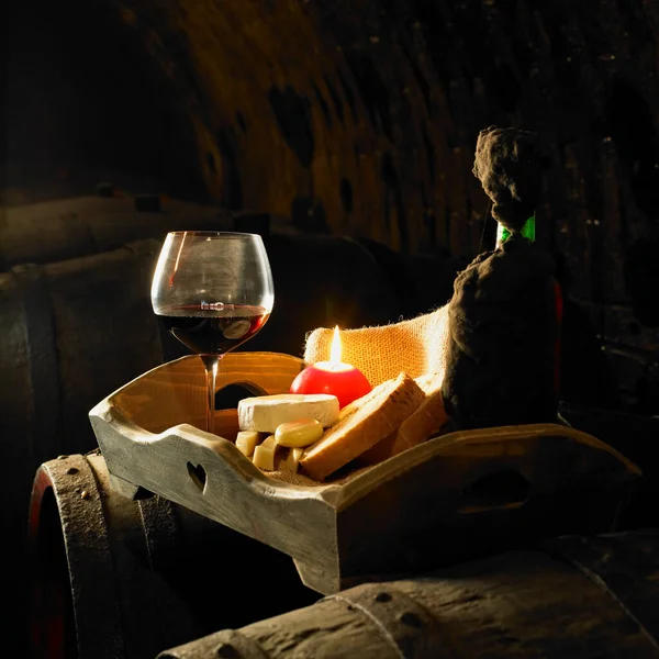 Вино Натюрморт Biza Винный Завод Cejkovice Чехия — стоковое фото