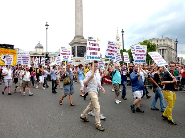 Orgulho Gay 2011 Trafalgar Square Londres Julho 2011 — Fotografia de Stock