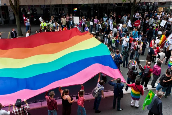 Día Toma Del Desfile Gay — Foto de Stock