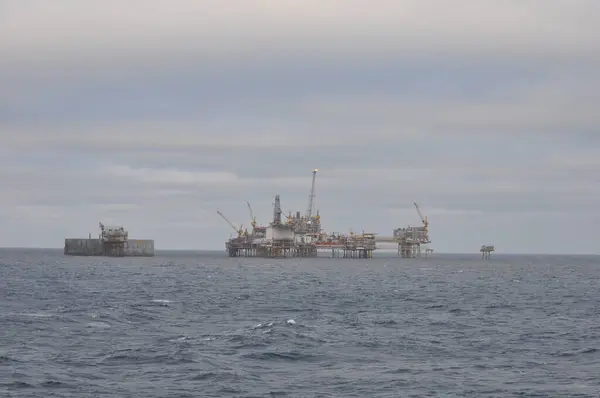 Ekofisk Jest Polem Naftowym Norweskim Sektorze Morza Północnego — Zdjęcie stockowe