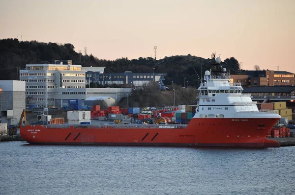 Moderní Loď Severním Moři Norsko — Stock fotografie