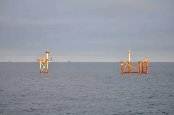 Ekofisk Campo Petrolífero Sector Norueguês Mar Norte — Fotografia de Stock