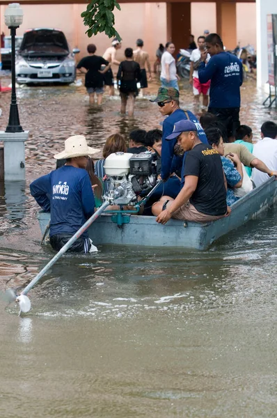Наводнение Бангкоке Октябрь 2011 — стоковое фото