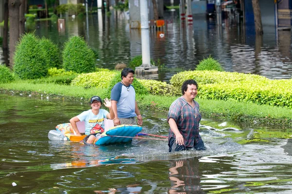 Inondazioni Monsoniche Bangkok Ottobre 2011 — Foto Stock