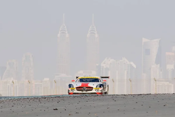 Гоночный Автомобиль Часовой Гонке Дубае Автодром Января 2012 — стоковое фото