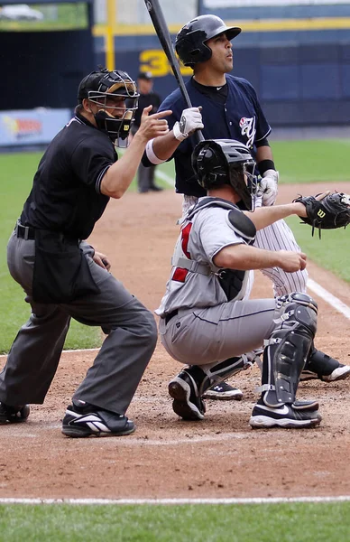 Scranton Wilkes Barre Yankees Battitore Jorge Vasquez Concetto Gioco Baseball — Foto Stock