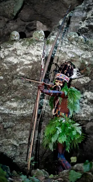 Leader Papuan Tribe Yafi — Stock Photo, Image
