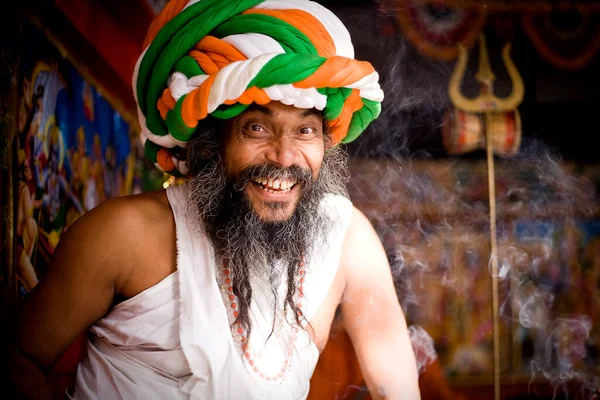 Porträt Des Indischen Sadhu — Stockfoto