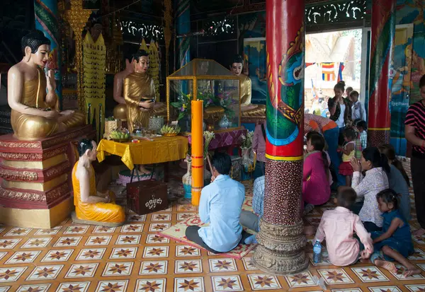 Празднование Сонгкрана Камбодже 2012 — стоковое фото