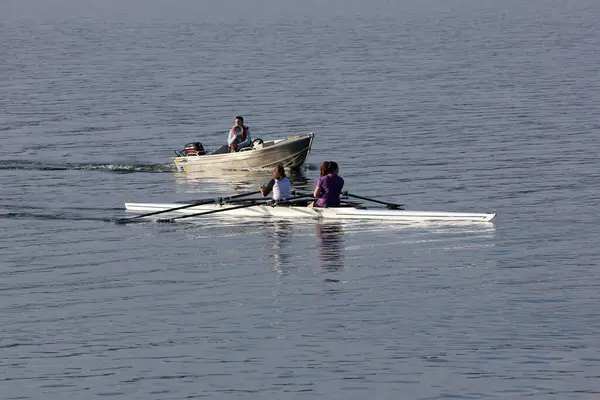 People Boating Kayaking Water — Foto Stock