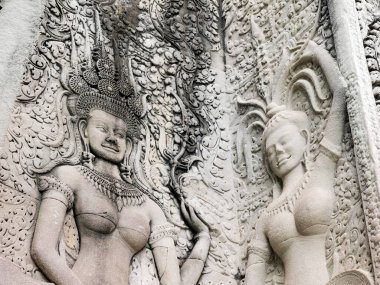 Angkor 'da Apsara dansının detayları