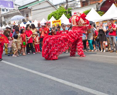 BANGKOK, Çin Mahallesi, THAILAND - 10 Şubat: Çin Yeni Yıl gelenekleri Çin Yeni Yıl kutlamaları 10 Şubat 2013 tarihinde BANGKOK.