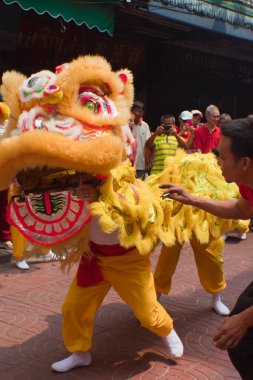 BANGKOK, Çin Mahallesi, THAILAND - 10 Şubat: Çin Yeni Yıl gelenekleri Çin Yeni Yıl kutlamaları 10 Şubat 2013 tarihinde BANGKOK.