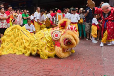 BANGKOK, Çin Mahallesi, THAILAND - 10 Şubat: Çin Yeni Yıl gelenekleri Çin Yeni Yıl kutlamaları 10 Şubat 2013 tarihinde BANGKOK.
