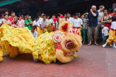 BANGKOK, Çin Mahallesi, THAILAND - 10 Şubat: Çin Yeni Yıl gelenekleri Çin Yeni Yıl kutlamaları 10 Şubat 2013 tarihinde BANGKOK.