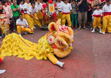 BANGKOK, Çin Mahallesi, THAILAND - 10 Şubat: Çin Yeni Yıl gelenekleri Çin Yeni Yıl kutlamaları 10 Şubat 2013 tarihinde BANGKOK.