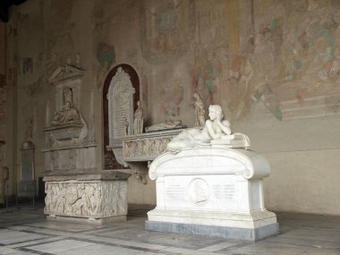Camposanto Monumentale 'deki anıt, Pisa, İtalya
