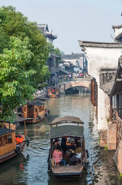 River Canal Wuzhen China — Foto Stock