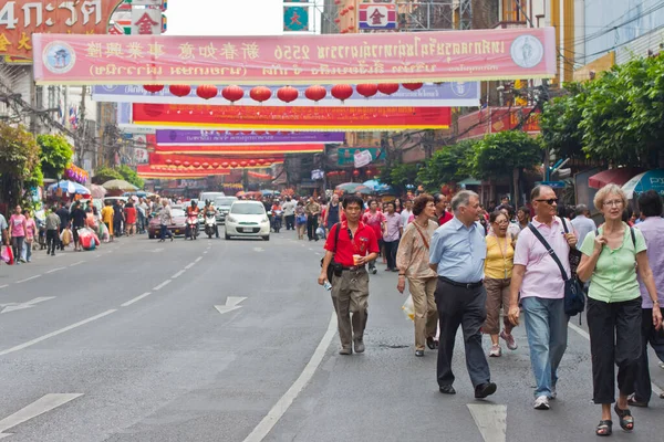 Bangkok Çin Mahallesi Thailand Şubat Çin Yeni Yıl Gelenekleri Çin — Stok fotoğraf